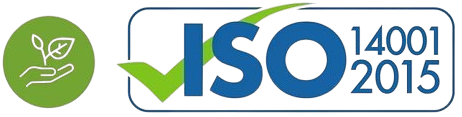 ISO 14001:2015 certification badge