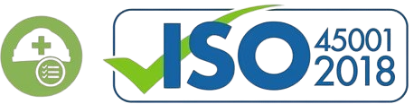 ISO 45001:2018 certification badge