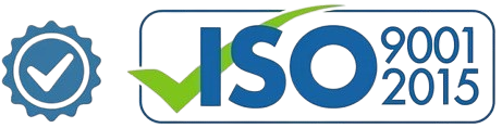 ISO 9001:2015 certification badge